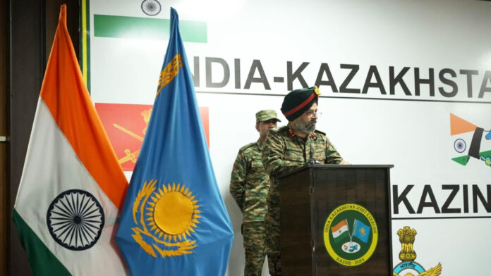 औली में चल रहे भारत-कजाकिस्तान संयुक्त सैन्य अभ्यास काजिंद संपन्न औली में चल रहे भारत-कजाकिस्तान संयुक्त सैन्य अभ्यास काजिंद संपन्न