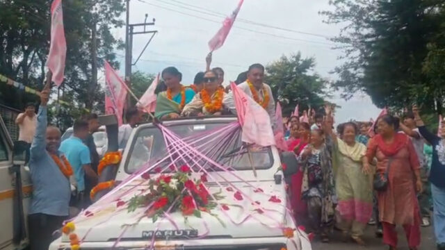 Bablu A huge crowd gathered in Bablu road show
