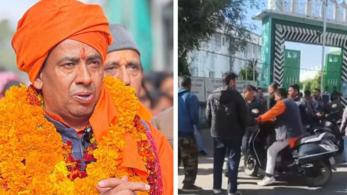 प्रतिबंधित मांस मामला में मुख्य आरोपी मदन जोशी ने कोतवाली में किया आत्मसमर्पण प्रतिबंधित मांस मामला में मुख्य आरोपी मदन जोशी ने कोतवाली में किया आत्मसमर्पण